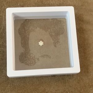 White Shadow Box Display Case with snow flake
